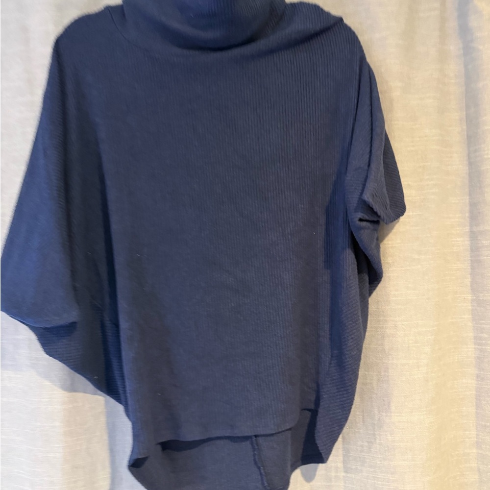 Women's Blue Turtleneck Sweater